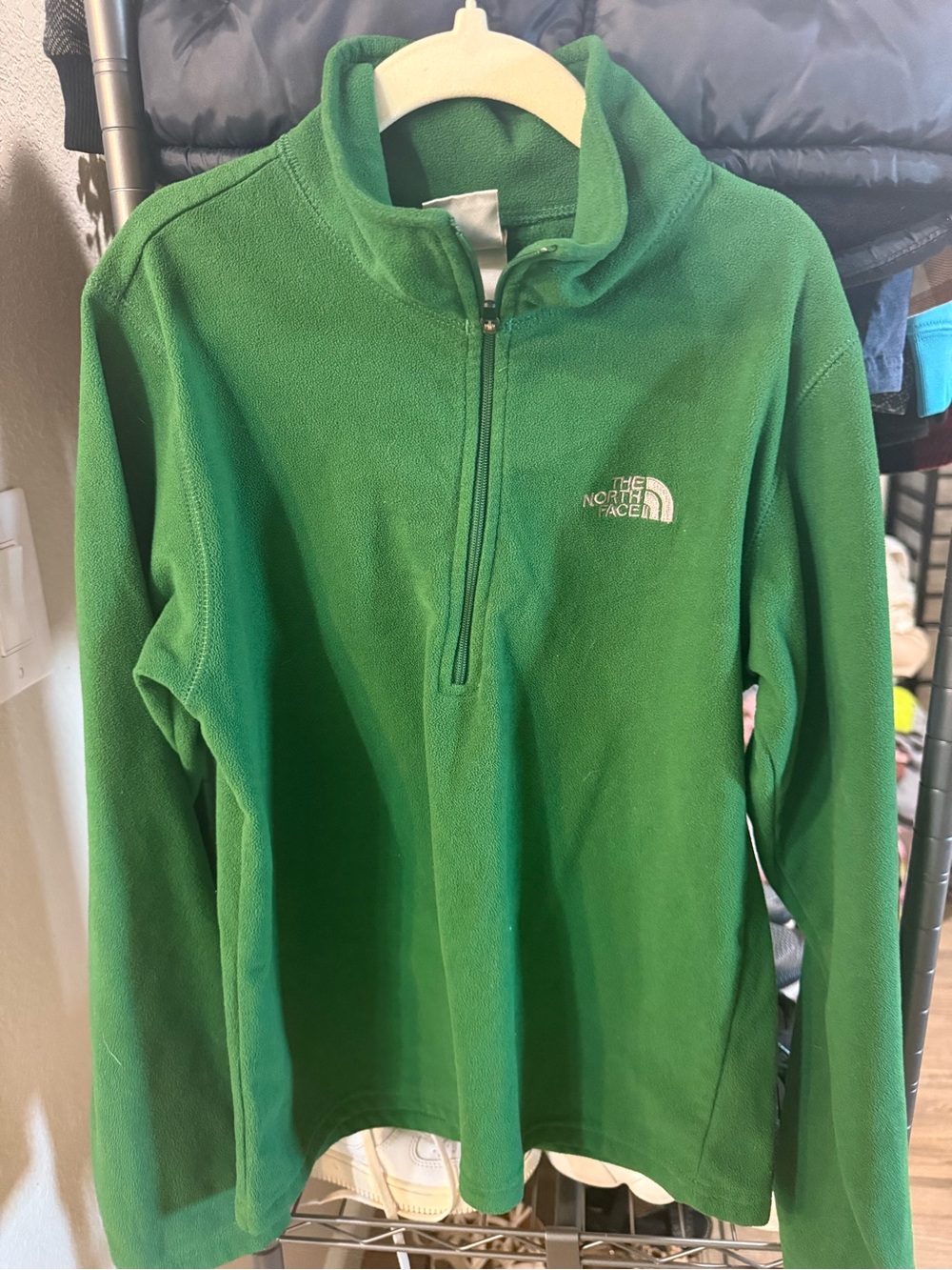The North Face Green Half-Zip Fleece Pullover